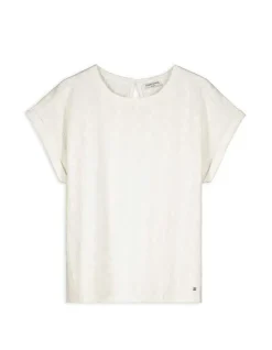 Hot T-Shirt - Ärmel mit fixiertem Aufschlag Damen Blusen