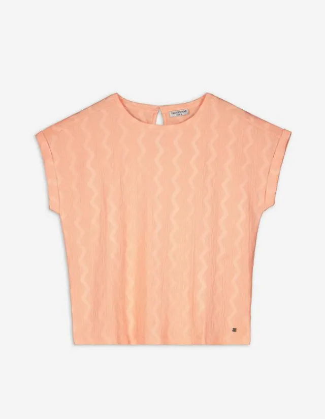 Clearance T-Shirt - Ärmel mit fixiertem Aufschlag Damen Blusen