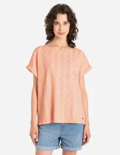 Clearance T-Shirt - &Auml;rmel mit fixiertem Aufschlag Damen Blusen