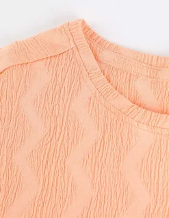 Clearance T-Shirt - Ärmel mit fixiertem Aufschlag Damen Blusen