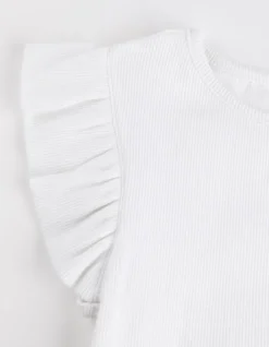 Clearance T-Shirt - &Auml;rmel mit Volants Kinder Mädchenkleidung