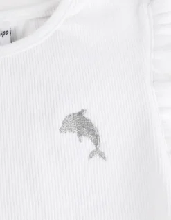 Clearance T-Shirt - Ärmel mit Volants Kinder Mädchenkleidung