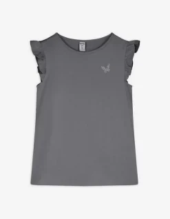 Online T-Shirt - &Auml;rmel mit Volants - Kinder Mädchenkleidung
