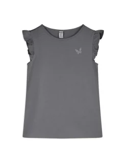 Online T-Shirt - Ärmel mit Volants - Kinder Mädchenkleidung