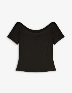 Outlet T-Shirt - Carmen-Ausschnitt Damen T-shirts