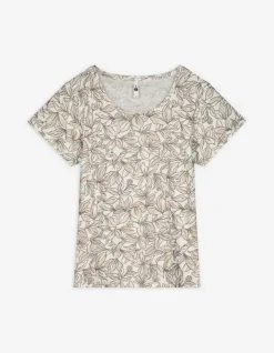 Outlet T-Shirt - Florales Muster Damen T-shirts