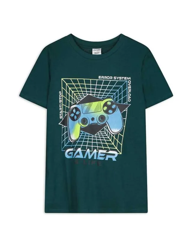 Discount T-Shirt - Frontprint - Kinder Jungenkleidung