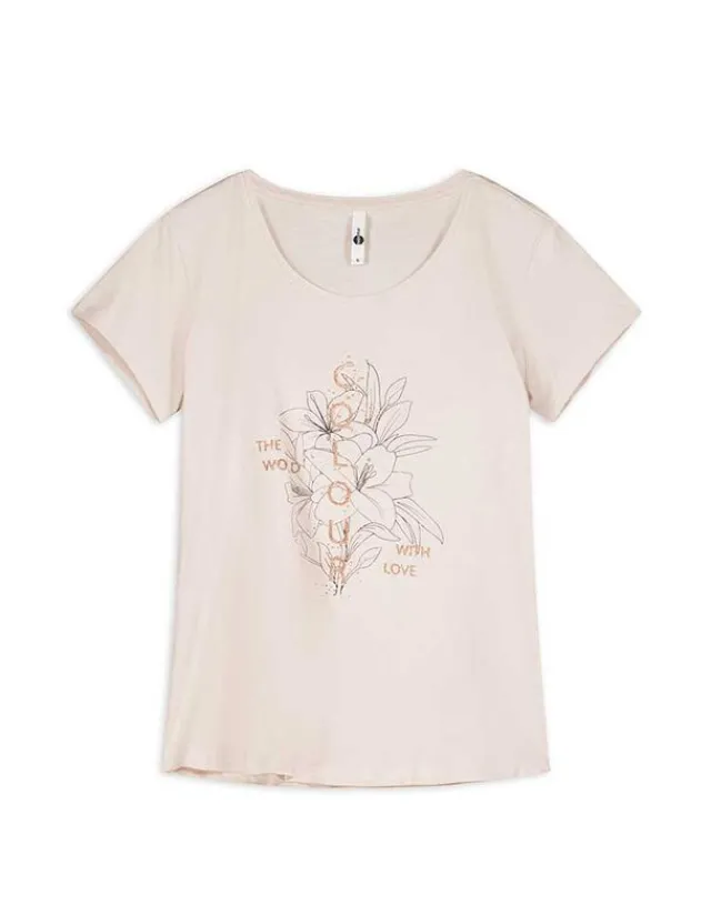 Fashion T-Shirt - Glitzerprint Damen T-shirts