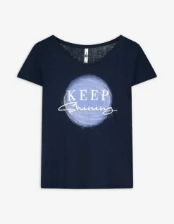 Hot T-Shirt - Glitzerprint - Damen T-shirts