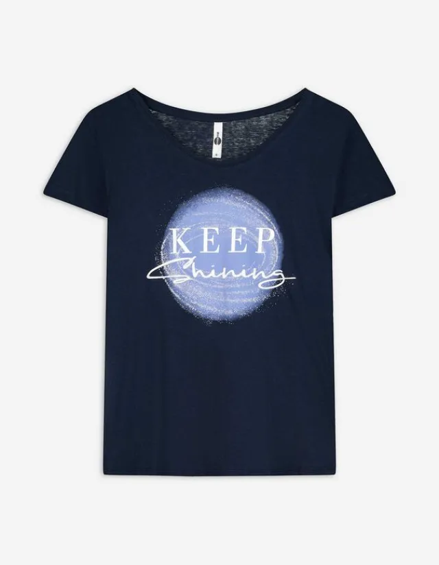 Hot T-Shirt - Glitzerprint - Damen T-shirts