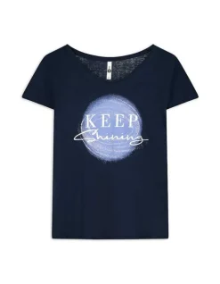 Hot T-Shirt - Glitzerprint - Damen T-shirts