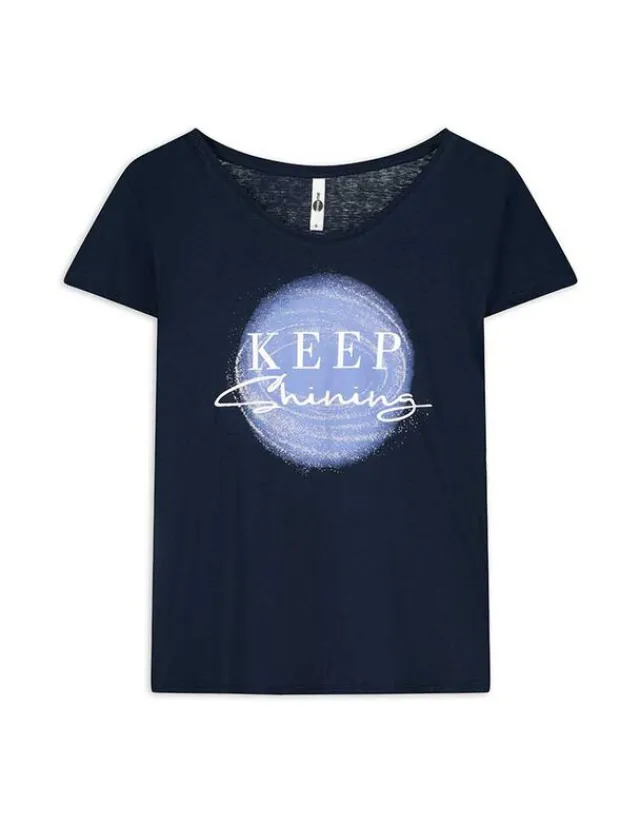 Hot T-Shirt - Glitzerprint - Damen T-shirts