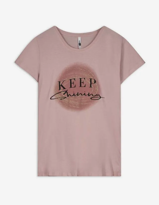 Discount T-Shirt - Glitzerprint - Damen T-shirts