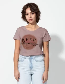 Discount T-Shirt - Glitzerprint - Damen T-shirts