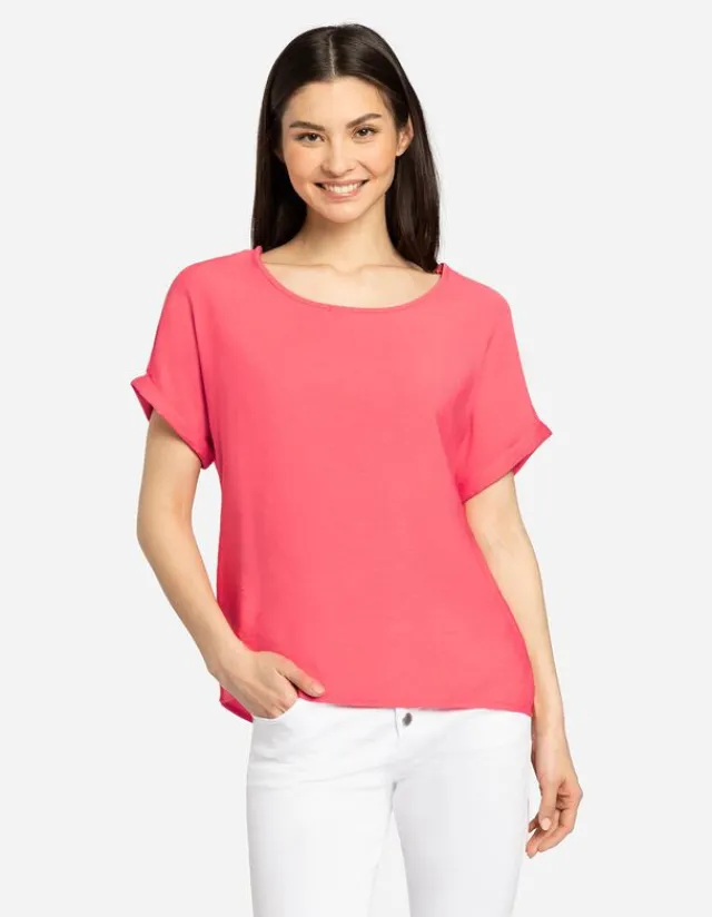 Sale T-Shirt - LENZING™ ECOVERO™ Damen Damenmode Unter 10 Euro|Blusen