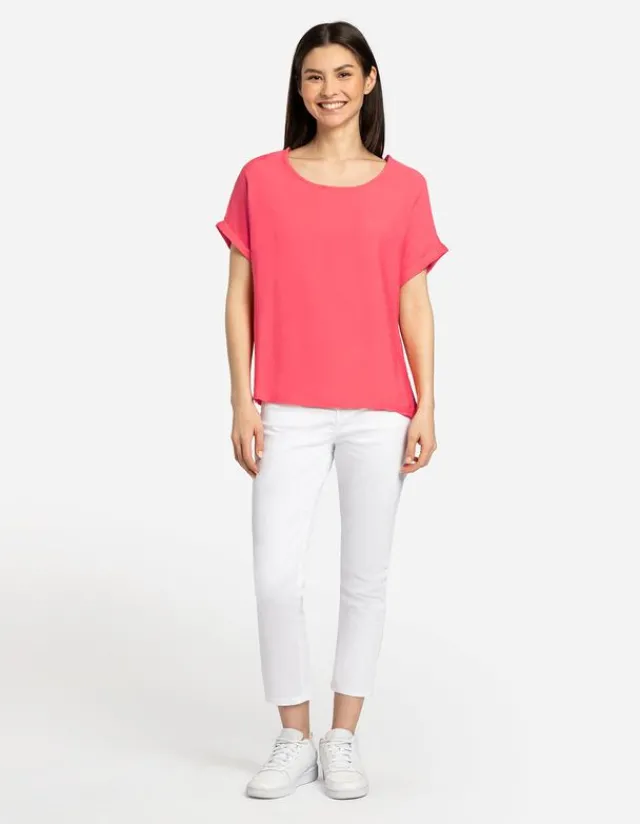 Sale T-Shirt - LENZING™ ECOVERO™ Damen Damenmode Unter 10 Euro|Blusen