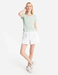 Discount T-Shirt - Muschelsaum Damen T-shirts