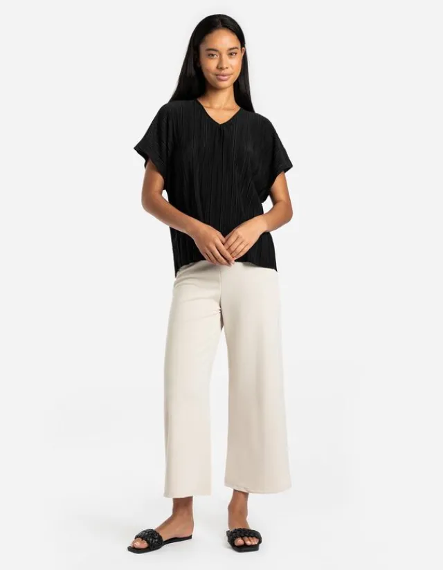 New T-Shirt - Plisseefalten - Damen T-shirts