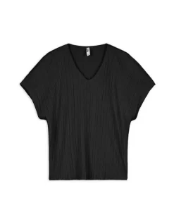 New T-Shirt - Plisseefalten - Damen T-shirts