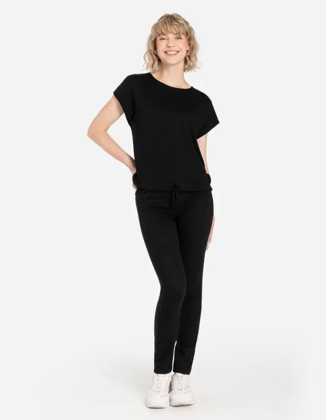 Fashion T-Shirt - Regulierbarer Saum - Damen T-shirts