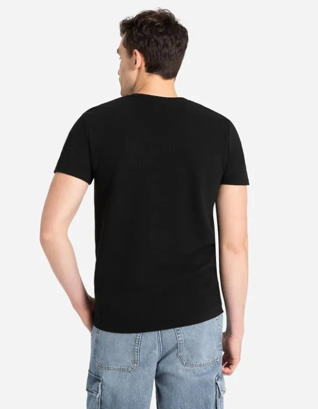 New T-Shirt - Rippenstruktur Herren T-shirts