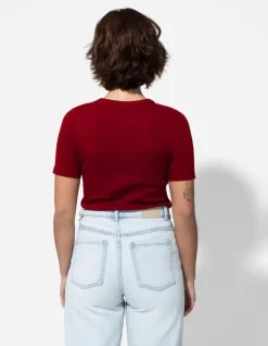 Fashion T-Shirt - Rippenstruktur - Damen T-shirts
