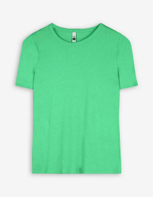 Best T-Shirt - Rippenstruktur - Damen T-shirts