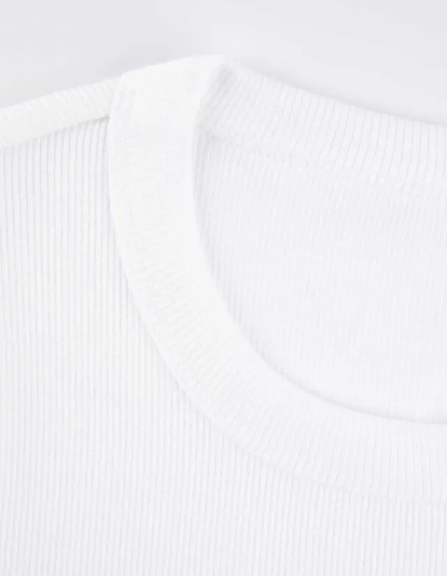 Best T-Shirt - Rippenstruktur - Damen Nachtwäsche