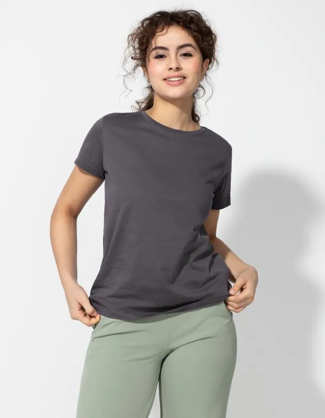 Outlet T-Shirt - Rundhals-Ausschnitt - Damen T-shirts