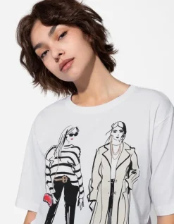 Fashion T-Shirt - Stickereien - Damen T-shirts