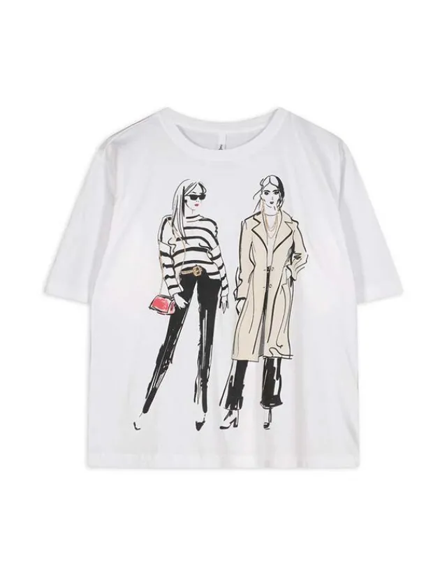 Fashion T-Shirt - Stickereien - Damen T-shirts