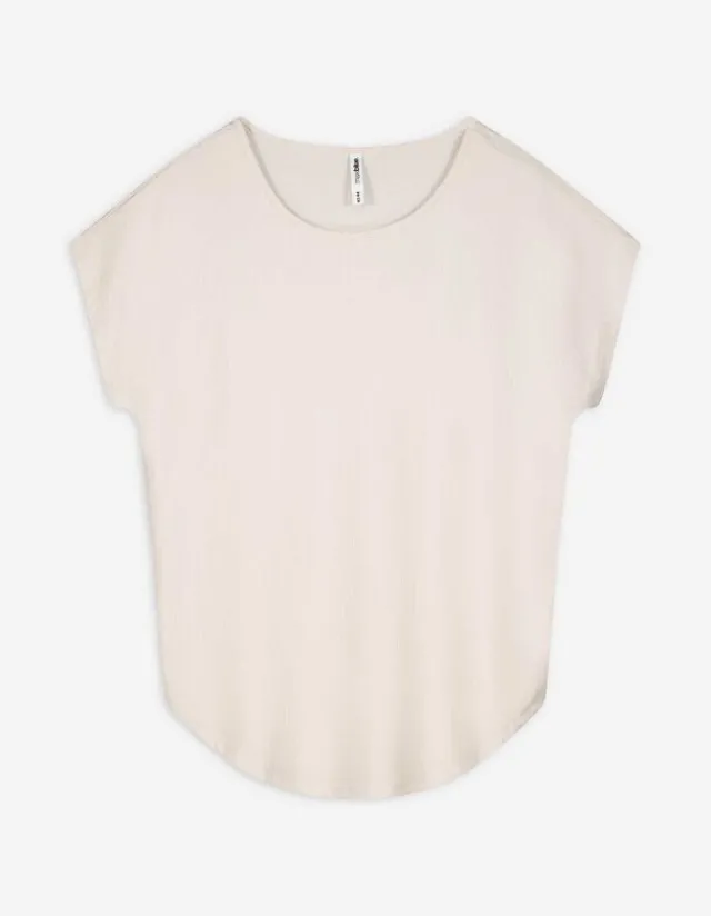 Hot T-Shirt - Überschnittene Ärmel Damen T-shirts