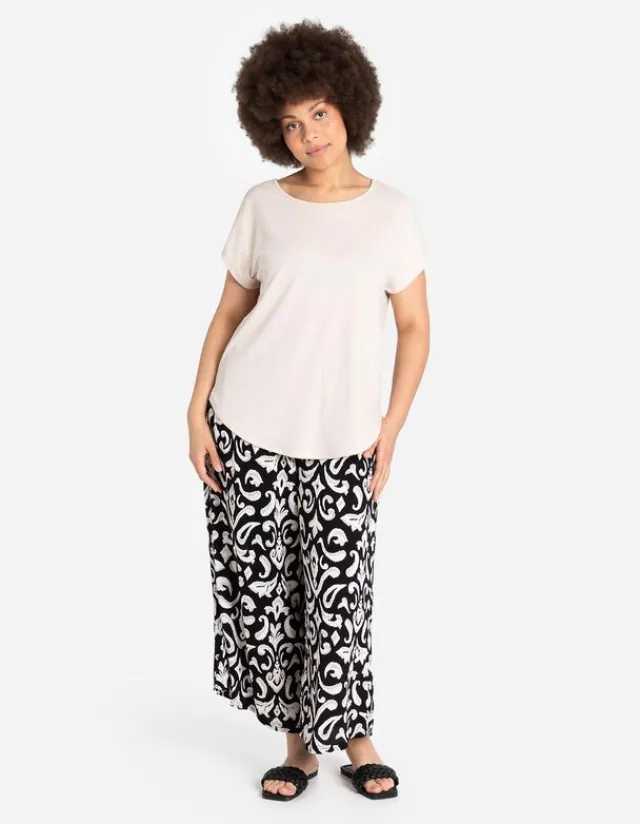 Hot T-Shirt - Überschnittene Ärmel Damen T-shirts
