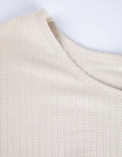 Hot T-Shirt - Überschnittene Ärmel Damen T-shirts