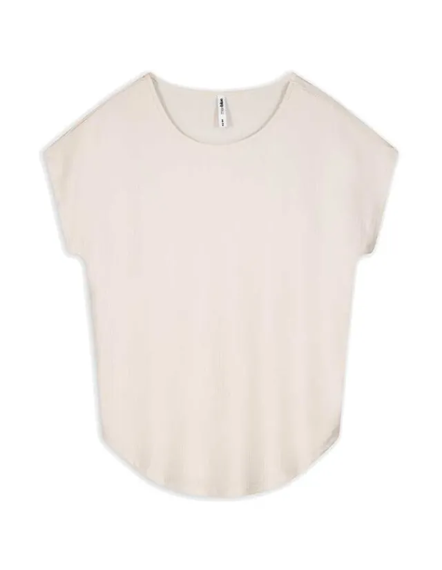 Hot T-Shirt - Überschnittene Ärmel Damen T-shirts