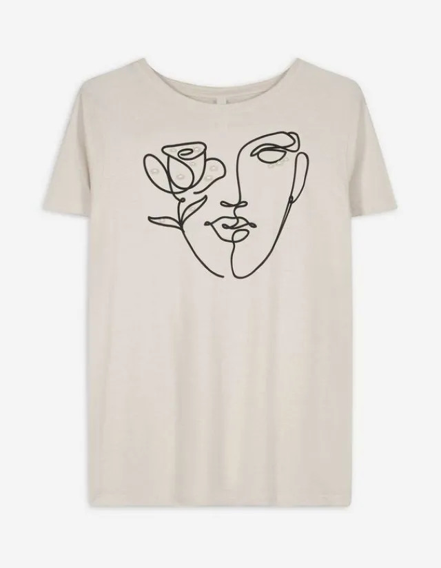 Hot T-Shirt - Zierperlen - Damen T-shirts