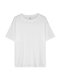 Fashion T-Shirt - Zierperlen - Damen Damenmode Unter 10 Euro|T-shirts