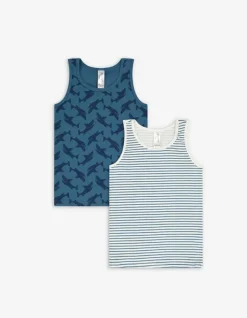 Fashion Unterhemd - 2er-Pack Kinder Jungenkleidung